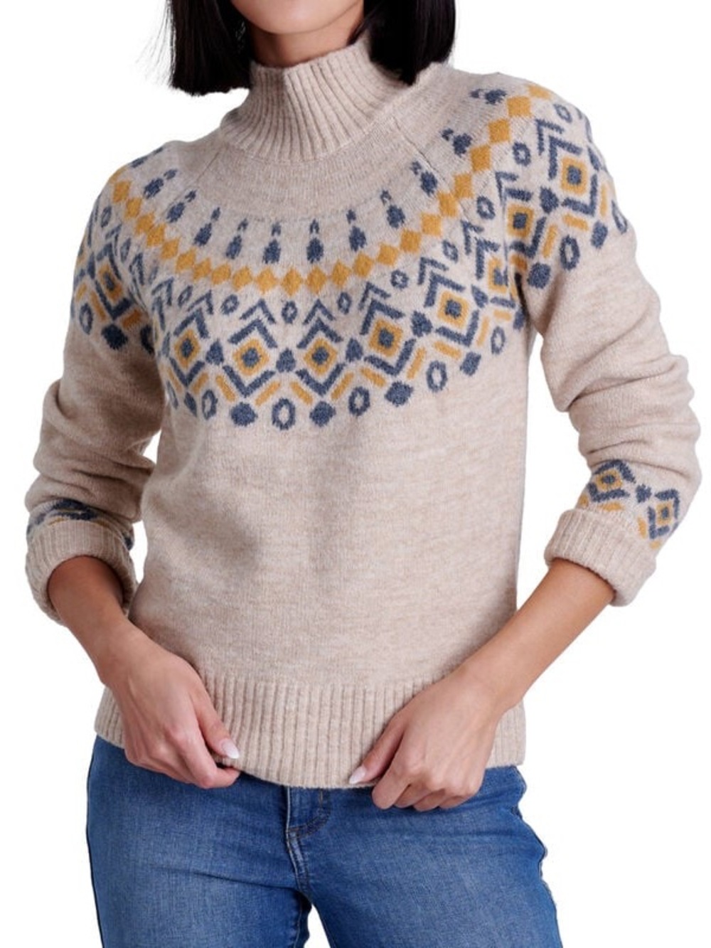 Kuhl Alpina Sweater #4063 Oatmeal Color Wool Blend Women’s Size XL